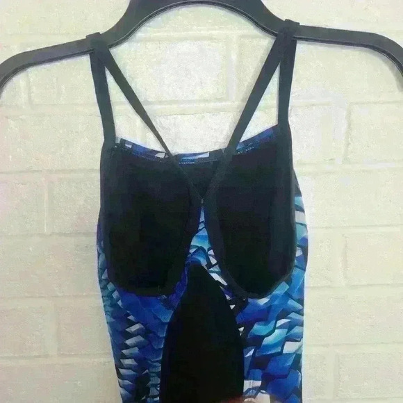 Adidas performance vortex women's one piece swimsuit blue size 28 - Picture 4 of 11